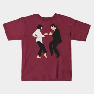 Pulp Fiction Dance Scene - funny gift idea for movie lovers, Quentin Tarantino movie fans, Samuel L. Jackson, John Travolta, Uma Thurman, Bruce Willis, gifts, retro, vintage, classic movies, meme, Kids T-Shirt